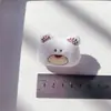 Broche de muñeca de peluche de dibujos animados, accesorios, lindo gatito de nube blanca, muñeca Kumamoto, accesorios de decoración para bolsa