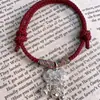 Caperucita Roja Libro Nuevo Estilo Chino Ins Todo Combinable Candado de la Paz Campana Cuerda de Mano para Novia Pulsera Regalo