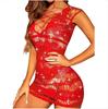 Ropa Interior Sexy Transparente de una Pieza Europea y Americana para Mujer Persecución Libre Persecución Persecución de Pesca de Coqueteo Uniforme Persecución de Pasión
