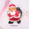 Accesorios de resina navideños de gran tamaño, Papá Noel, muñeco de nieve, bricolaje, imán para refrigerador navideño, regalo, funda para teléfono, material