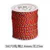 Colgante de cuerda de diamante de Xizang hilo de cinco colores cuerda trenzada colorida collar de tiras accesorios para el cabello al por mayor material de pulsera tejida a mano regalo