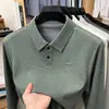 Camisa polo para hombre 2026 primavera y otoño estilo nuevo, top de cuello camisero, casual de negocios, versátil para ir al trabajo, camiseta base de punto