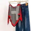Bufanda Triangular de Algodón y Lino con Estampado Completo Nueva Vintage Primavera/Verano 2026 para Mujer, Bufanda Decorativa Versátil para el Cuello, Chal de Viaje con Protección Solar