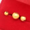 Contas Banheadas a Ouro Cobre Venda Direta de Fábrica para DIY Acessórios para Miçangas Foscos Contas Banhadas a Ouro 24K Ouro Areia Ouro Imitação Alta Retenção de Cor