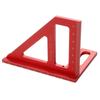 Regla Triángulo Multifuncional Regla para Carpintería Regla Métrica-Pulgada Aleación de Aluminio 45 Grados 90 Grados Regla para Carpintería
