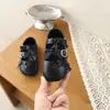 Zapatos Mary Jane de Cuero con Lunares y Moño para Niñas 2026 Otoño Nuevos Casuales Versátiles Suela Suave Zapatos de Baile de Princesa