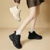 Bestseller de Douyin Zapatos de Papá para Mujer Otoño/Invierno 2026 Nuevos Versátiles Cómodos Que No Cansan los Pies Con Cordones de Caña Alta Zapatos Deportivos Casuales