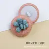 Botón de Hilo de Lana Puro Hecho a Mano Baixi Suéter de Doble Color Abrigo de Lana Crochet Botón Chaqueta Botón Decorativo Accesorios