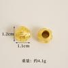 Cuentas de Buda de oro de Vietnam, mantra de seis palabras, accesorios de joyería de estilo chino antiguo, moneda de cobre hueca de amor, suministro directo de fábrica