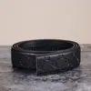 Cinturón de Cuero sin Hebilla Automático de 3.5 cm para Hombre, Cinturón Genuino de Piel de Vaca sin Hebilla