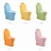 Pinguim de Cerâmica Colorido Vaso Sanitário Agachado para Crianças de Creche, Mictório Infantil, Lavatório, Pia