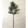 Rama Única de Hojas de Eucalipto con Frutos, Decoración para Arreglo Floral DIY, Hojas de Dinero Artificiales, Hojas de Eucalipto Decorativas con Frutos para Venta Transfronteriza