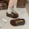 Mocasines casuales 2026 sin cordones y de suela blanda, un nuevo estilo de nicho de zapatos inspirados en Birkenstock, zapatos de maternidad para mujer, diseño retro de otoño