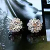 Aretes Estilo Coreano, Aretes de Girasol, Aretes de Cristal de Moda, Fabricante de Joyería para Orejas Coreana