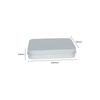 Caja de hojalata con tapa cuadrada para herramientas de uñas, almacenamiento de alta gama, cortaúñas, insignias, joyas, collares, herrajes, caja de hierro