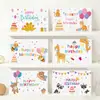 Cartões de Aniversário de Alta Qualidade, Requintados, Criativos e Simples para Crianças, com Conjunto de Envelopes, Pequenos Cartões de Feliz Aniversário, Personalizáveis