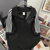 Camisa de punto hueca con diseño de verano para hombre, transpirable, de seda helada, tacto fresco, holgada, cuello en V, manga corta, ropa de playa