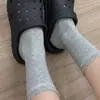 Calcetines de encaje de media pantorrilla nuevos para primavera y otoño, simples y versátiles, calcetines Ins sin costuras de alta gama a la moda, calcetines holgados retro coreanos