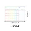 Ct901-Ct928 Pizarra Blanca Magnética Borrable Semanal y Mensual Tablero de Notas Mensajes Pegatina para Refrigerador Calendario Pegatina de PVC