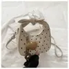 Bolso de Mano de Diseño de Nicho Transfronterizo de Lunares para Mujer 2026 Nuevo Elegante Bolso de Albóndiga Diario Bolso Cruzado de Hombro Único Retro