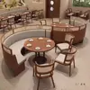 Sofás para Cabinas de Restaurante Temático, Sillas de Comedor de Madera Maciza y Ratán, Juegos de Mesa y Sillas de Comedor para Restaurantes del Sudeste Asiático y Occidentales, Hoteles para Uso Comercial