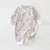 Ropa para Bebé Recién Nacido, Algodón Puro Clase A, 0-3 Meses, Mameluco de Mariposa, Sin Costuras, Primavera y Otoño, Mono Unisex para Bebé