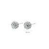 Brincos Shambhala de Prata de Lei s925 Femininos Cheios de Strass Brilhantes Exquisitos Moda Coreana Elegantes Acessórios de Prata de Grade
