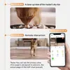 Alimentador automático para mascotas de doble banda con cámara gran angular para gato y perro, máquina de alimentación cuantitativa programada, punto visual inteligente