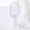 Peine Wanmei Transparente Plateado Flash Hueco de Rejilla de Doble Uso Seco y Húmedo Peine Estático Doméstico Peine para Estilo de Cabello Esponjoso