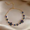 Pulseira de Flor Colorida com Zircônia Exquisita Estilo Retrô, Pulseira Estilo Nicho de Luxo Leve, Joia Versátil de Alto Padrão Francês