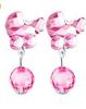 Clip para Oreja para Niños Sin Agujeros en la Oreja Diamante de Color Colgantes de Cuentas Aretes de Borla Aretes Decorativos para Niñas Un Precio Empaque Separado