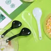Cuchara grande desechable espesa empaque de plástico grande individual para llevar cuchara pública mango largo cuchara grande al por mayor