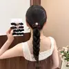 Gomas para el pelo redondas mate y cuadradas, alta elasticidad, no dañan el cabello, sujetadores de coleta para mujer, cintas para el pelo versátiles estilo coreano