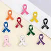 Broche de Cinta Popular Multicolor Transfronterizo, Broche de Caridad Internacional contra el SIDA, Pin de Tarjeta, Pin de Tarjeta de Alerta y Concientización sobre el SIDA