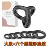Anel Bloqueador de Sêmen do Mesmo Estilo da Amazon para Homens, Conjunto Combinado de Anel Bloqueador de Sêmen de Silicone com Controle de Tempo, Atacado de Brinquedos Sexuais para Adultos
