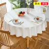Toalha de mesa Panya Textile à prova d'água, à prova de óleo, resistente ao calor, lavável, estilo europeu, para hotéis, restaurantes e uso doméstico, toalha de mesa espessa para mesas redondas grandes