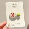 Pinza para el pelo de lazo estilo coreano, nuevo modelo 2026, pinza BB de alta gama para flequillo y patillas, pinza de pico de pato lateral