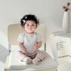 Camiseta de niña, ropa de verano estilo coreano para niños, estilo occidental, moda fresca para bebés, niña pequeña, top de manga corta con encaje a la moda