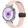 Adecuado para series de relojes Samsung/Huawei, Correa de Silicona Plegable con Hebilla Magnética Patrón Lichi 18/20/22mm Universal