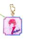 Llavero acrílico de dibujos animados de anime, versión arcoíris, hecho a medida, con pegamento, llavero láser colorido, personalizado, al por mayor