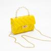 2024 Nova Bolsa Feminina Tendência de Mão Ombro Transversal Pérola Corrente Bolsa de Ombro Feminina Bolsa para Celular Bolsa de Gelatina
