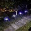 Luces Solares de Fuegos Artificiales LED, Luces de Suelo, Luces de Jardín, Luces de Césped, Cielo Estrellado, Guirnaldas de Cable de Cobre, Decoración Impermeable para Exteriores