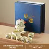 Traje de té estilo chino para hombre perezoso Guofeng Ru Kiln Lindo Panda Rompe-té Automático Tetera de Grafito Portátil para el Hogar