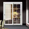 Porta de Vidro Temperado Oscilante Moderna Simples Média Estreita para Banheiro Casa Cozinha Porta Oscilante de Vidro para Divisória de Banheiro