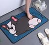 Alfombrilla de baño de dibujos animados linda, absorbente, secado rápido, antideslizante, para el suelo del baño, ducha, lodo de diatomeas, alfombrilla de baño