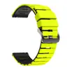 Adecuado para Samsung/Huawei/Xiaomi Watch Series Correa de Reloj de Silicona con Patrón de Piano Bicolor 22mm Universal