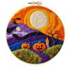 Ins Venta Caliente Halloween Fantasma Calabaza Decoración de Fieltro Colgante para Niños Dibujos Animados Poke Fieltro de Lana Agujado Bordado a Mano Poke