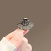 Presilha de Garra Mini Brilhante com Garra de Diamante Estilo Coreano, Piranha Pequena Delicada com Strass para Mechas, Presilha Lateral de Princesa para Mulheres com Pérolas