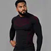 YOUNGAL Nova Roupa Transfronteiriça Masculina para Fitness Manga Longa e Curta Academia Treinamento Muscular Absorção de Suor Respirável Roupa de GINÁSTICA