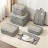 Bolsa de almacenamiento para viaje con superficie de malla, organizador de equipaje compresible, bolsa de almacenamiento portátil para ropa, ropa interior y zapatos